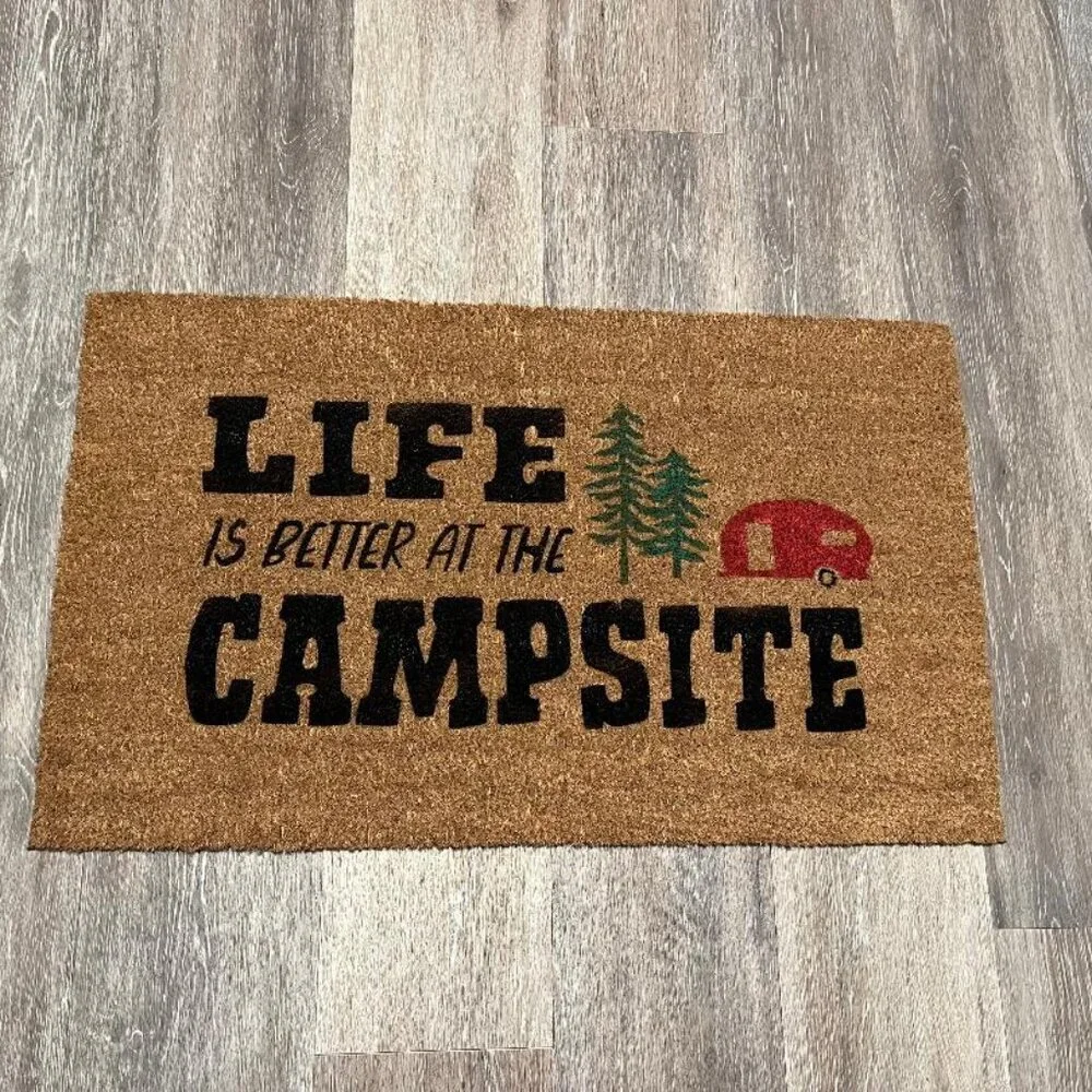 Life is Better at the Campsite decorative coir doormat